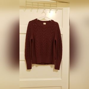 a new day Burgundy Knit Sweater